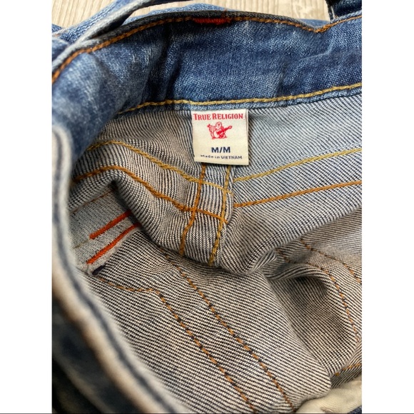 True Religion Overalls Medium fit is about a size 8 - Picture 3 of 6